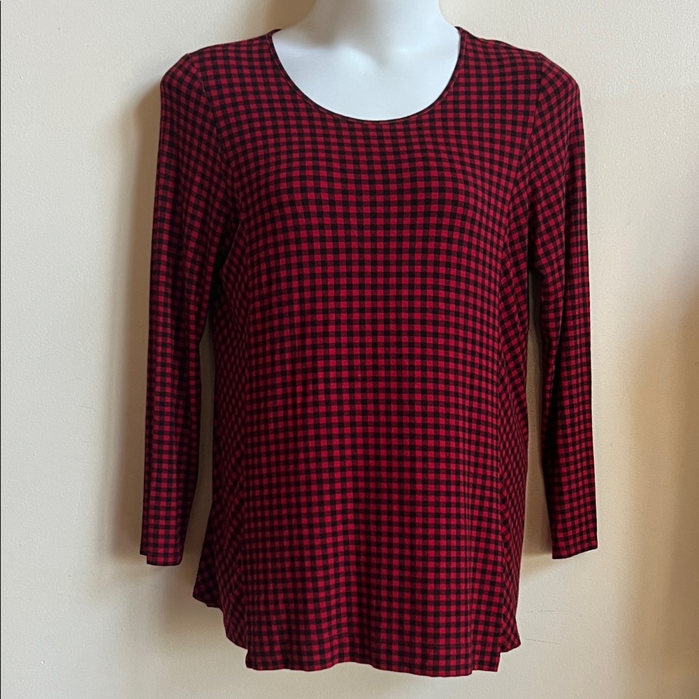 J. Jill checked Plaid Blouse